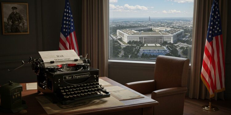 Retour du Ministère de la Guerre : Un Choix Controversé - Viral Mag Trump renomme le ministère de la Défense en ministère de la Guerre Découvrez lhistoire et les enjeux de ce changement audacieux Viral Mag