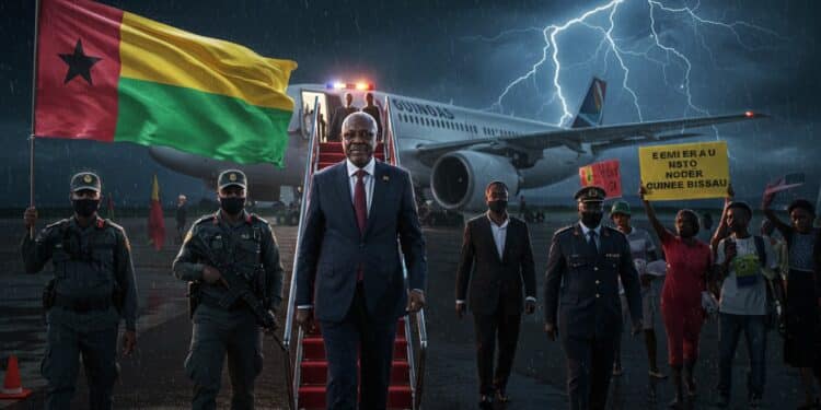 20092025   Le leader de lopposition revient en Guinée Bissau après un exil de neuf mois pour défier le président Un retour audacieux mais à quel prix  Lisez la suite   Viral Mag