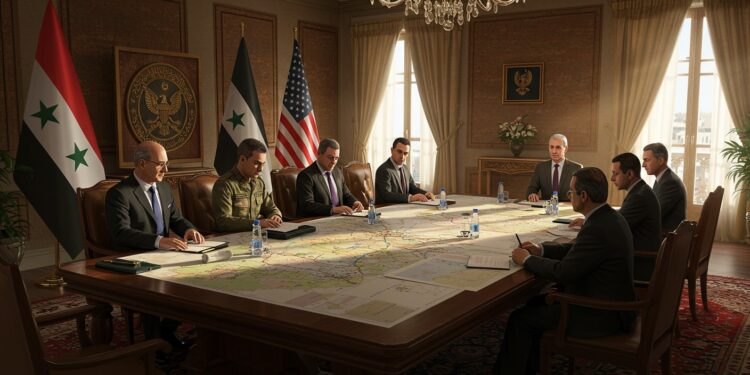 Syrie : Une Nouvelle Ère de Coopération avec les États-Unis - Viral Mag La Syrie et les États Unis renforcent leur partenariat contre lEI Découvrez comment Damas et Washington collaborent pour la stabilité régionale   Viral Mag