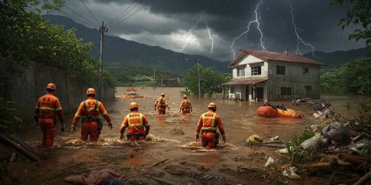 25092025   À Taïwan les sauveteurs luttent contre la boue et leau pour retrouver les disparus après la rupture dun barrage Un vieil homme de 90 ans sauvé mais lespoir samenuise pour dautres   Viral Mag