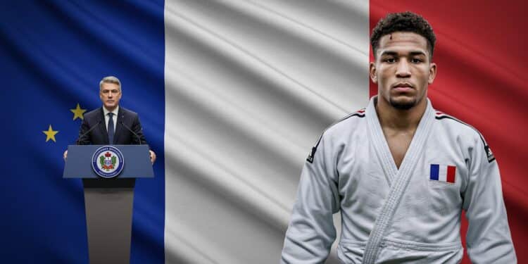 Teddy Riner : Du Judo à la Présidentielle, Un Rêve Ambitieux - Viral Mag Teddy Riner légende du judo vise la présidence Découvrez ses ambitions politiques son retour sur les tatamis et ses projets entrepreneuriaux   Viral Mag