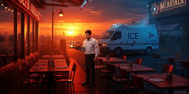Texas : La Peur de l’Immigration Frappe les Restaurants - Viral Mag Les raids de limmigration au Texas bouleversent restaurants et clients affectant léconomie locale Découvrez limpact sur les travailleurs et les solutions proposées   Viral Mag