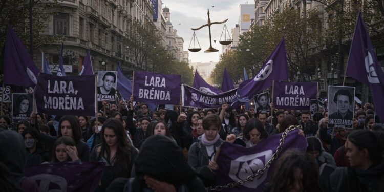 28092025   À Buenos Aires des milliers de voix sélèvent pour Lara Brenda et Morena victimes dun triple féminicide lié au narcotrafic Une tragédie qui choque  jusquoù ira la quête de justice    Viral Mag