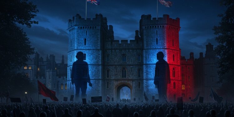 Des militants projettent des images choc de Trump et Epstein sur le château de Windsor Découvrez les détails de cette action audacieuse et ses implications   Viral Mag