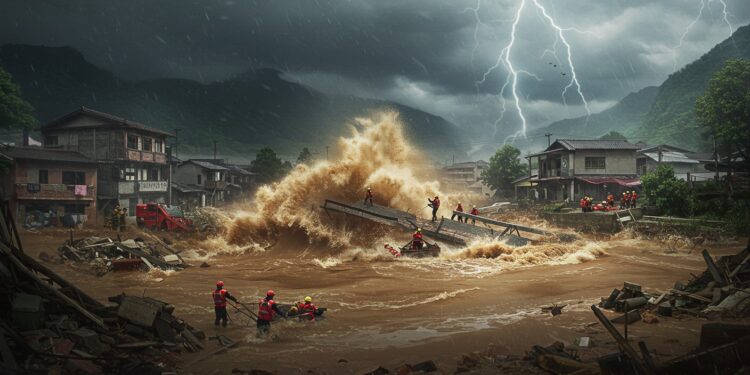 Typhon Ragasa : Drame et Inondations Dévastatrices à Taïwan - Viral Mag 24092025 Le typhon Ragasa sème la désolation à Taïwan 17 morts des villes englouties par la boue Comment les autorités réagissent elles face à ce drame Cliquez pour le découvrir Viral Mag