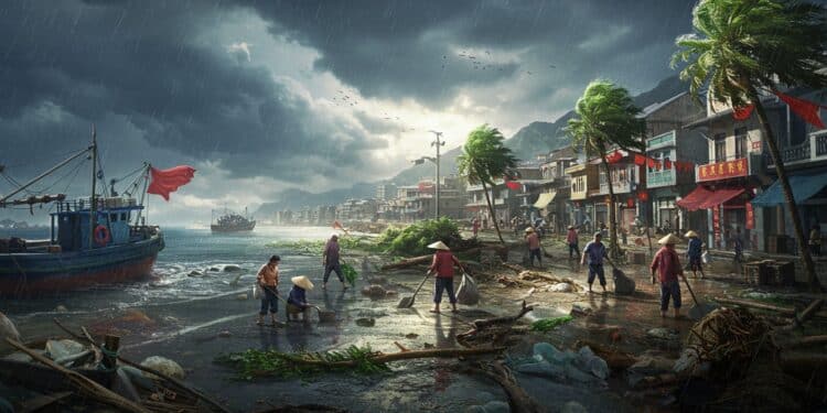 Typhon Ragasa : Le Sud de la Chine Face au Chaos - Viral Mag 25092025 Le typhon Ragasa sème la désolation dans le sud de la Chine avec des arbres arrachés et des villes paralysées Comment les habitants relèvent ils le défi Cliquez pour découvrir Viral Mag