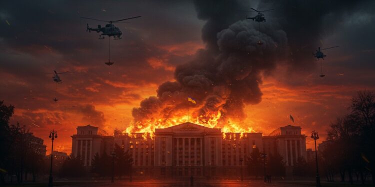 Kiev sous le choc  le siège du gouvernement incendié après une attaque aérienne russe record Découvrez les détails et implications de ce drame   Viral Mag