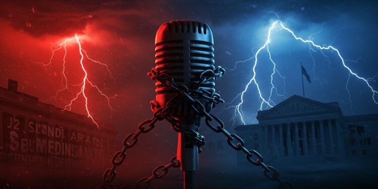 USA : Médias Sous Pression, Liberté d’Expression en Danger - Viral Mag 18092025 Les grands médias américains cèdent aux pressions de Trump mettant en péril la liberté dexpression Quels sont les enjeux derrière ces concessions Lisez pour découvrir Viral Mag