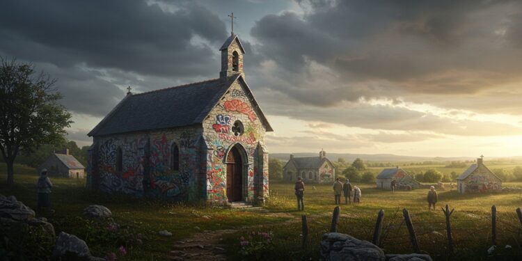 Vandalisme de Chapelle à Busnes : Un Acte Qui Choque - Viral Mag 20092025 Une chapelle à Busnes symbole de foi et dhistoire défigurée par des graffitis Pourquoi cet acte choque t il autant La réponse va vous surprendre Viral Mag