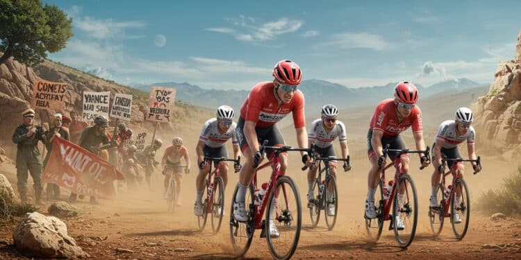 Vuelta 2025 : Tensions et Duel au Sommet - Viral Mag La Vuelta 2025 marquée par un duel Vingegaard Almeida est éclipsée par des manifestations propalestiniennes Découvrez les enjeux et tensions de cette course   Viral Mag