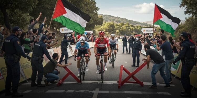 Vuelta : Étape 16 Écortée par Manifestations, Bernal Triomphe - Viral Mag Découvrez comment les manifestations propalestiniennes ont forcé lécourtement de la 16e étape de la Vuelta avec la victoire inattendue dEgan Bernal Incertitudes sur la suite de la course cycliste en Espagne   Viral Mag