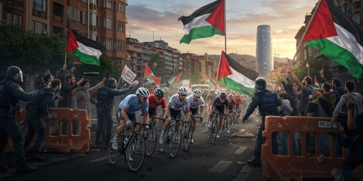 La Vuelta 2025 secouée par des manifestations pro palestiniennes voit sa 11e étape écourtée Découvrez limpact sur la course et les coureurs   Viral Mag