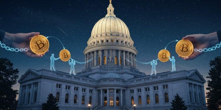 Wisconsin Révolutionne la Crypto avec des Exemptions de Licence - Viral Mag 30092025 Imaginez un État américain où miner du Bitcoin ou staker des tokens nexige plus de paperasse interminable Le Wisconsin sapprête à changer la donne avec un projet de loi audacieux Mais suffira t il à transformer lÉtat en hub crypto mondial ou risque t il de créer de nouveaux chaos réglementaires Viral Mag