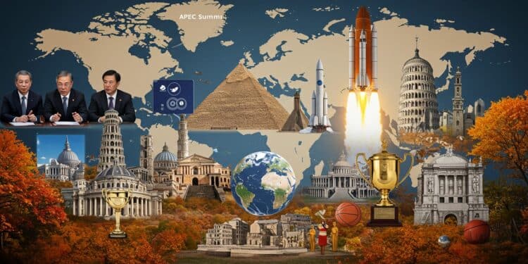 Agenda Mondial Intense : Événements Clés du 31 Octobre - Viral Mag Découvrez les sommets APEC lancements spatiaux élections et festivals qui marquent la semaine du 31 octobre au 8 novembre 2025 Un tour dhorizon captivant des actualités internationales   Viral Mag