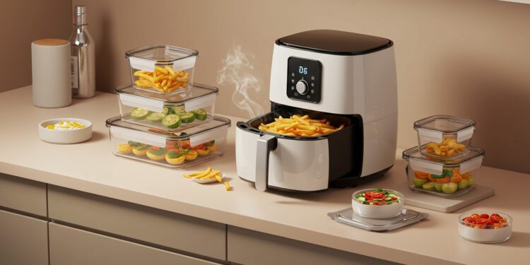 07102025   Imaginez cuisiner des frites croustillantes sans une goutte dhuile dans une cuisine exiguë où chaque centimètre compte LAirfryer Ninja CRISPi révolutionne tout ça avec sa promo inédite à 13999 € Mais attendez de voir comment il passe du frigo à la table en un clin dœil   Viral Mag