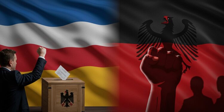 Allemagne : La Lutte Contre l’Extrême Droite S’Intensifie - Viral Mag 20102025 En Allemagne le chancelier Merz déclare la guerre à lextrême droite avant des élections cruciales LAfD en pleine ascension menace t elle la démocratie Lisez pour comprendre les enjeux Viral Mag