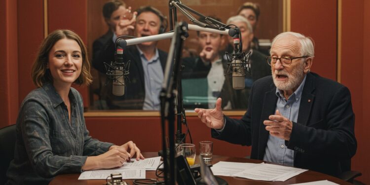 06102025   Anne Sophie Lapix taquine Pierre Arditi sur RTL  théâtre politique et révélations audacieuses Que cache cet échange vibrant  Lisez pour le découvrir   Viral Mag