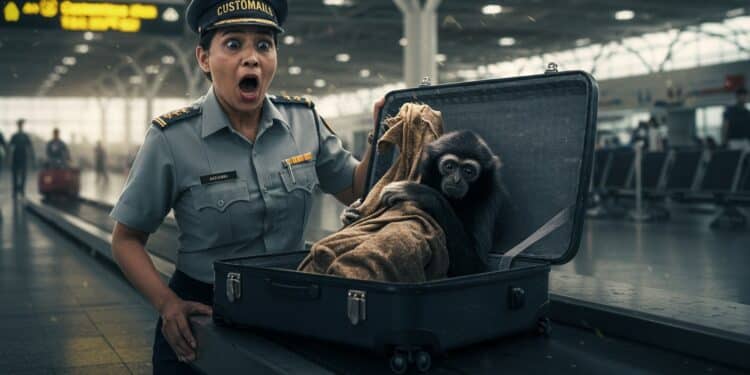 Arrestation Choc à Bombay : Singes dans Valise - Viral Mag Découvrez larrestation dun passager à Bombay avec deux gibbons cachés dans sa valise Un mort un vivant Plongée dans le trafic danimaux exotiques en Inde   Viral Mag