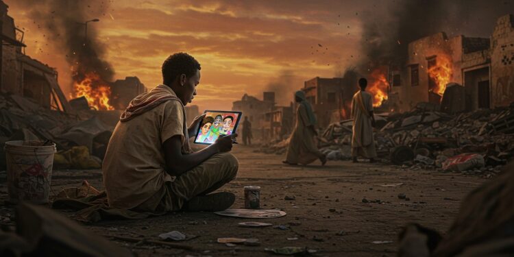 09102025   En pleine guerre des artistes soudanais risquent tout pour dessiner leur réalité Sur Khartoon ils racontent la faim la peur et lespoir Que cachent leurs œuvres    Viral Mag