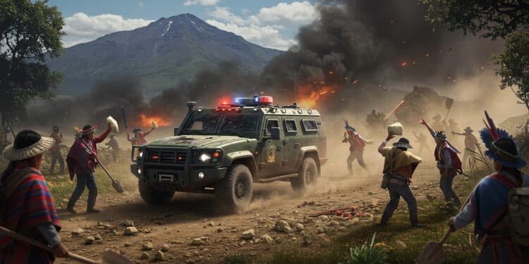 08102025   Le cortège du président Noboa attaqué en Équateur  pierres balles chaos Que sest il passé  Pourquoi cette violence éclate t elle maintenant  Lisez pour tout savoir   Viral Mag