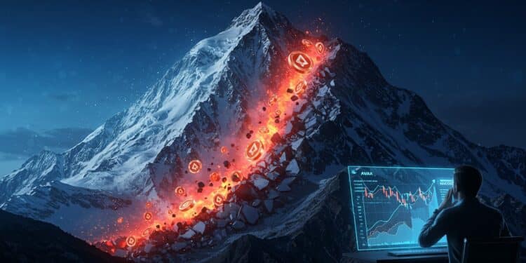 Avalanche en péril : Déverrouillage AVAX de 35 millions à l’horizon - Viral Mag 19102025 Le token AVAX plonge de 45 en un mois et un déverrouillage de 35 millions de dollars arrive dans quelques jours Les transactions chutent les frais seffondrent lécosystème Avalanche tiendra t il le choc Découvrez si une reprise est possible Viral Mag