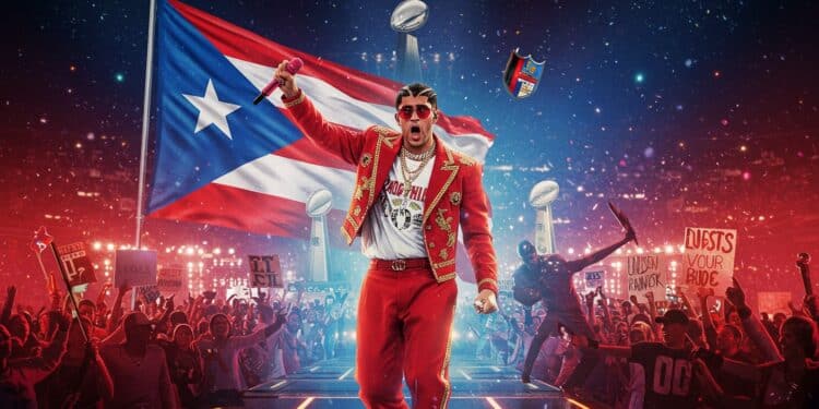 Bad Bunny au Super Bowl : Polémique et Passion - Viral Mag 01102025 Bad Bunny au Super Bowl 2026 un choix audacieux qui divise Entre talent et polémique découvrez pourquoi ce show fait déjà trembler lAmérique Viral Mag