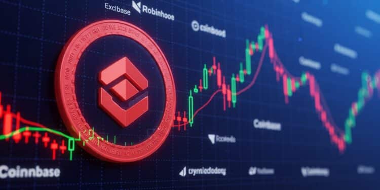 BNB chute après un double sommet baissier Les listings sur Robinhood et Coinbase suffiront ils à renverser la tendance  Découvrez notre analyse   Viral Mag