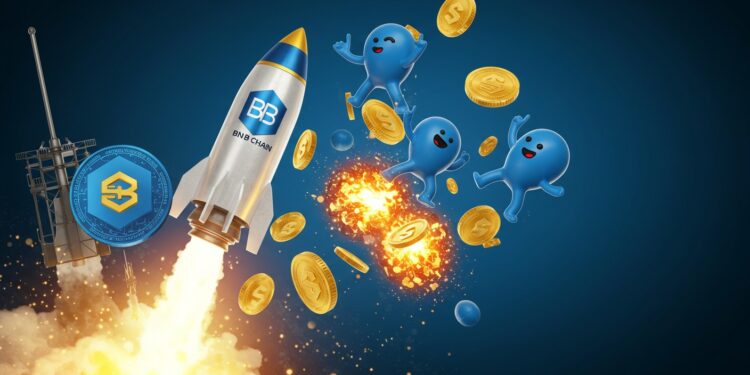BNB Memecoin Launchpad Surpasse Pump.fun en Revenus - Viral Mag 08102025 Imaginez une plateforme BNB qui explose les records de revenus en une journée surpassant le géant Solana Les memecoins inspirés de CZ cartonnent avec des hausses folles de 300 Mais quest ce qui propulse vraiment ce phénomène La réponse pourrait changer la face des cryptos Viral Mag