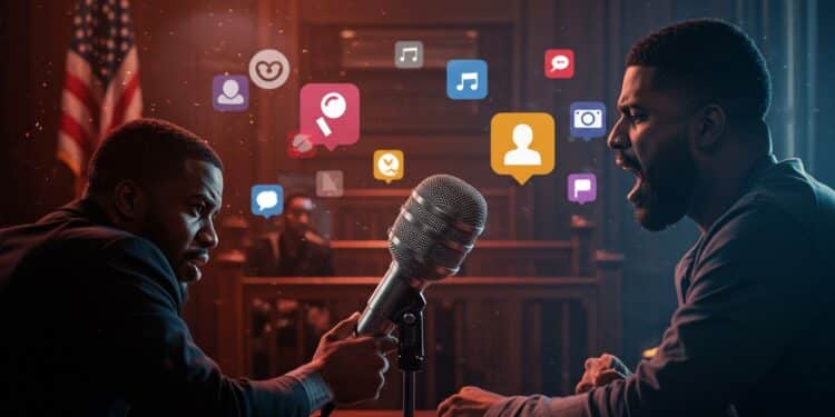 17102025   Booba de nouveau inculpé pour harcèlement en ligne cette fois contre la compagne de Gims Une affaire qui secoue le rap français Quelles conséquences pour lartiste    Viral Mag