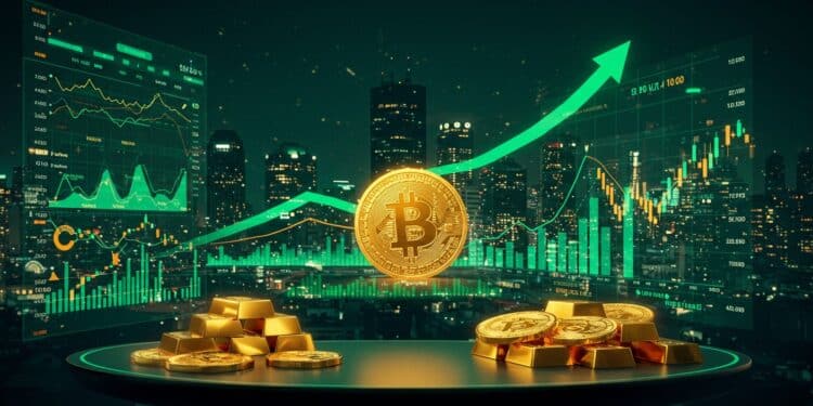 10102025   La bourse senvole le Bitcoin rebondit à 122 000 $ et lor dépasse 4 000 $ Quels sont les moteurs de cette hausse et jusquoù ira t elle  Lisez pour le découvrir   Viral Mag