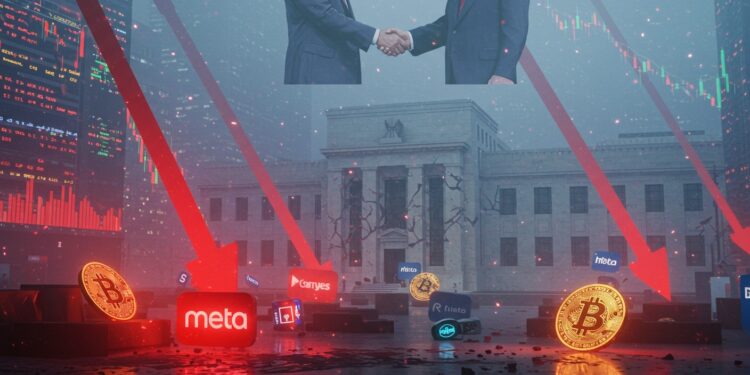 Bourses US en Chute Malgré Coupe Fed et Accord Trump-Xi - Viral Mag Découvrez pourquoi les actions américaines plongent malgré la baisse des taux de la Fed et les pourparlers positifs entre Trump et Xi Analyse détaillée des marchés tech et cryptoAnalysant la demande  La requête porte sur la génération dun article de blog en français basé sur un contenu fourni avec des éléments SEO et une structure WordPress spécifique en pleine turbulence   Viral Mag