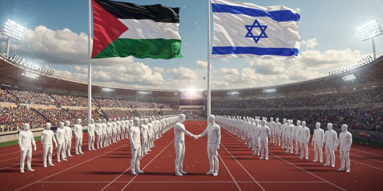 Conflit et Olympisme : Le CIO Soutient la Coexistence - Viral Mag 01102025 Le CIO soutient les athlètes palestiniens tout en défendant la coexistence avec Israël Comment le sport peut il unir dans un conflit Lisez pour découvrir Viral Mag