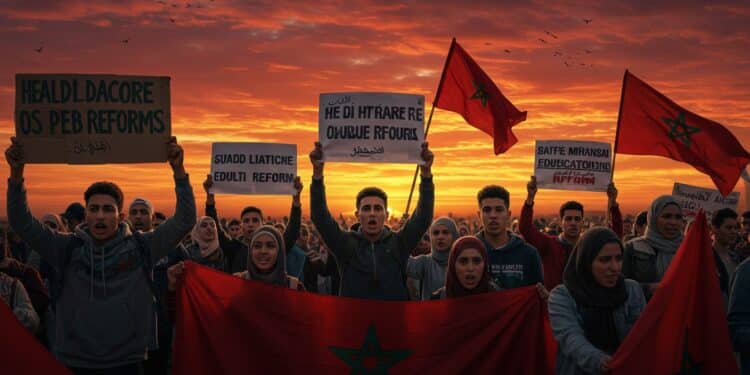 09102025   La jeunesse marocaine se mobilise pour santé et éducation Le gouvernement répond mais les tensions persistent Quelles réformes verront le jour  Cliquez pour découvrir   Viral Mag