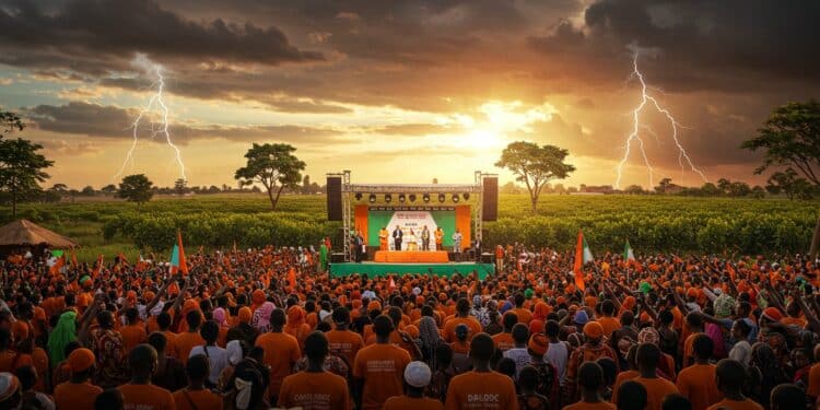 11102025   À Daloa Ouattara lance sa campagne pour un 4e mandat promettant un coup KO Entre ferveur et tensions à Abidjan quel avenir pour la Côte dIvoire  Découvrez les enjeux   Viral Mag
