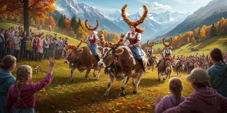 19102025   Dans les alpages suisses des femmes chevauchent des vaches pour le Grand Prix de Flumserberg Une tradition unique mais que réserve la course    Viral Mag