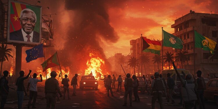 Crise Post-Électorale au Cameroun: Morts et Répression - Viral Mag Le gouvernement camerounais admet des morts lors des manifestations après la réélection contestée de Paul Biya LUE et lUA dénoncent la violence Analyse complète de la situation tendue   Viral Mag