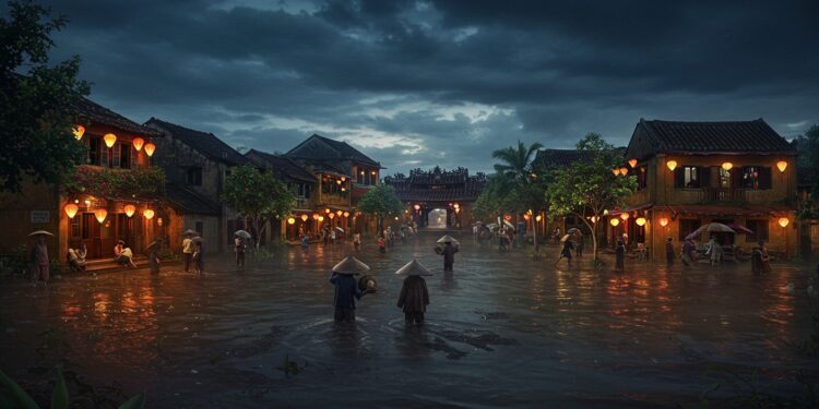 Découvrez les crues record au Vietnam central  10 morts 128 000 maisons inondées Hoi An submergée Impacts humains et économiques alarmants face au climat   Viral Mag