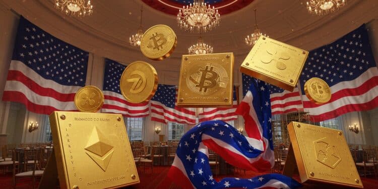 Donations Crypto Trump : Influence Croissante Sur La Politique US - Viral Mag Découvrez comment Ripple Tether et Coinbase financent le ballroom de 300M$ de Trump signe dune crypto affirmée en politique américaine Analyse des enjeux et controverses Viral Mag