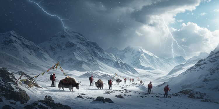 06102025   Un randonneur succombe au froid sur le plateau tibétain des centaines dautres sont secourus Que sest il passé dans ces montagnes enneigées    Viral Mag