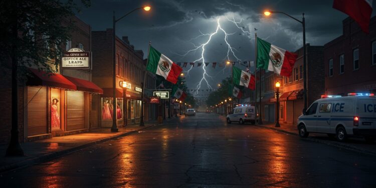 13102025   Dans les rues fantômes de Little Village le Mexique du Midwest la peur des descentes de lICE vide les boutiques et arrête les cœurs battants de léconomie latino Les familles tremblent les emplois sévaporent et une voix murmure  Cest pire que le Covid Mais comment cette terreur pourrait elle engloutir toute une ville    Viral Mag