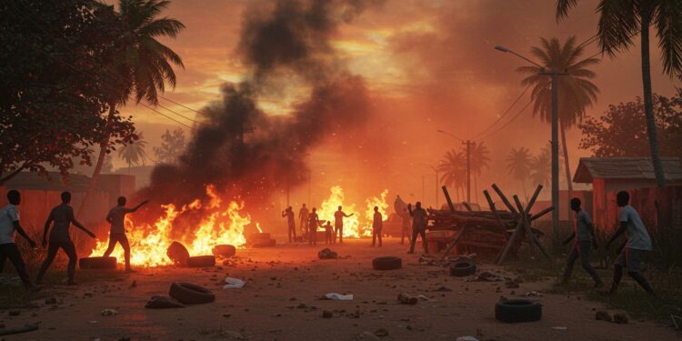 Élection Ivoirienne : Tensions et Colère à Lopou - Viral Mag À Lopou la colère gronde contre un quatrième mandat Entre gaz lacrymogènes et barricades les habitants défient lélection présidentielle Découvrez les enjeux   Viral Mag