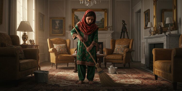 Enfants Domestiques au Pakistan : Une Réalité Cruelle - Viral Mag 13102025 Des enfants comme Amina 13 ans travaillent 13 heures par jour au Pakistan pour survivre Une pratique illégale mais répandue Jusquoù va cette injustice Lisez pour découvrir Viral Mag