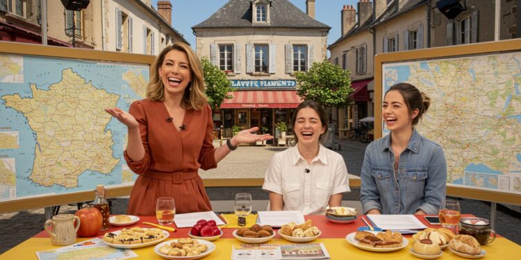 Flavie Flament Lance Nouvelle Émission avec Fille de Sophie Davant - Viral Mag Découvrez comment Flavie Flament après Télématin anime Flavie en France sur France 3 avec Valentine Sled fille de Sophie Davant Une ambiance joyeuse et des découvertes territoriales en perspective dès novembre 2025   Viral Mag