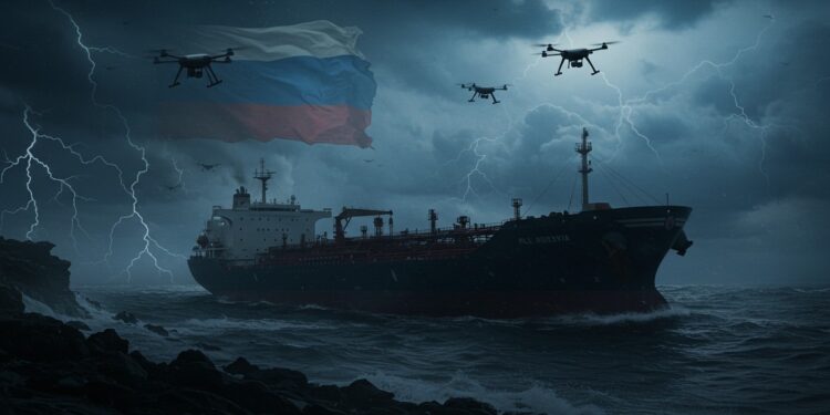 Flotte Fantôme Russe : Enquête et Tensions en Europe - Viral Mag 01102025 Un pétrolier russe immobilisé au large de la France est lié à des drones au Danemark Enquête ouverte tensions avec la Russie montent Quelle sera la réponse de lEurope Lisez pour découvrir Viral Mag