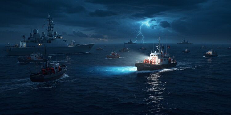 Flottille pour Gaza : Résilience Face à l’Intimidation - Viral Mag 01102025 La flottille Global Sumud brave les manœuvres dintimidation pour apporter de laide à Gaza Qui sont ces militants Que risquent ils Viral Mag