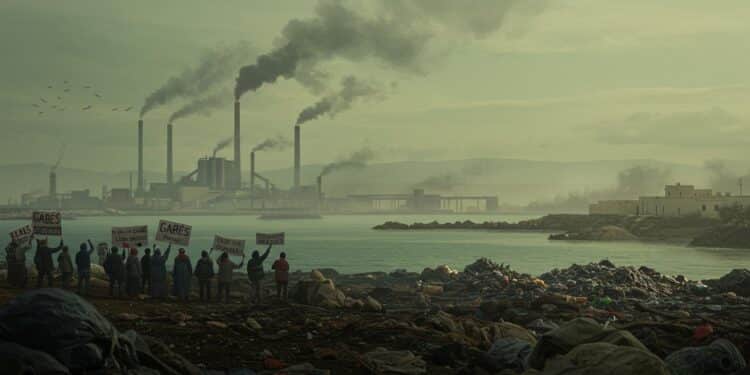 10102025   À Gabès des centaines de personnes exigent la fermeture dune usine chimique polluante Les cas dasphyxie se multiplient mais que fait le gouvernement  Lisez la suite pour découvrir leur combat   Viral Mag