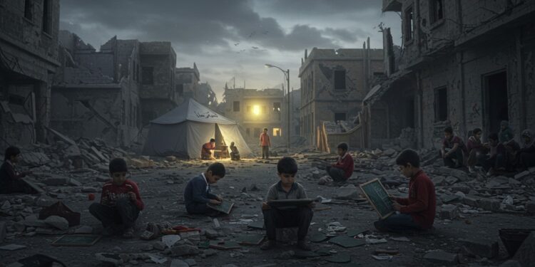Gaza : Enfants Privés d’École, Une Génération en Péril - Viral Mag À Gaza la guerre a détruit léducation 85  des écoles sont inutilisables les enfants errent sans avenir LUnicef lutte pour leur offrir espoir et apprentissage   Viral Mag
