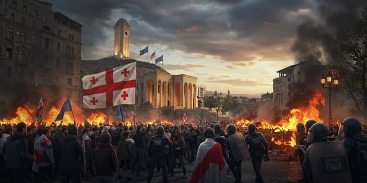Géorgie : Tensions Post-Électorales et Promesse de Répression - Viral Mag 05102025 La Géorgie au bord de limplosion après des élections controversées Le Premier ministre promet de frapper fort contre lopposition Que va t il se passer Viral Mag