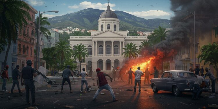 10102025   À Port au Prince des tirs éclatent près du Palais national lors dun conseil ministériel Haïti lutte pour reprendre le contrôle face aux gangs Que réserve lavenir à ce pays en crise  Cliquez pour en savoir plus   Viral Mag