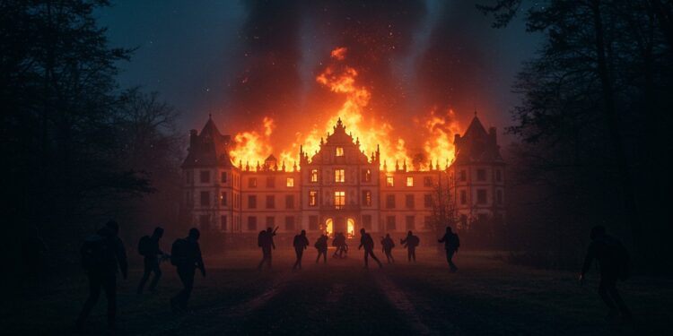 11102025   Dans la nuit du 5 au 6 octobre 2025 un incendie dévastateur a englouti le château de chasse de la famille Thurn und Taxis près de Regensburg Un groupe antifasciste revendique lattentat accusant la princesse Gloria de liens avec lextrême droite Mais qui sont vraiment ces auteurs et quelles conséquences pour lAllemagne  La suite révèle des tensions explosives   Viral Mag